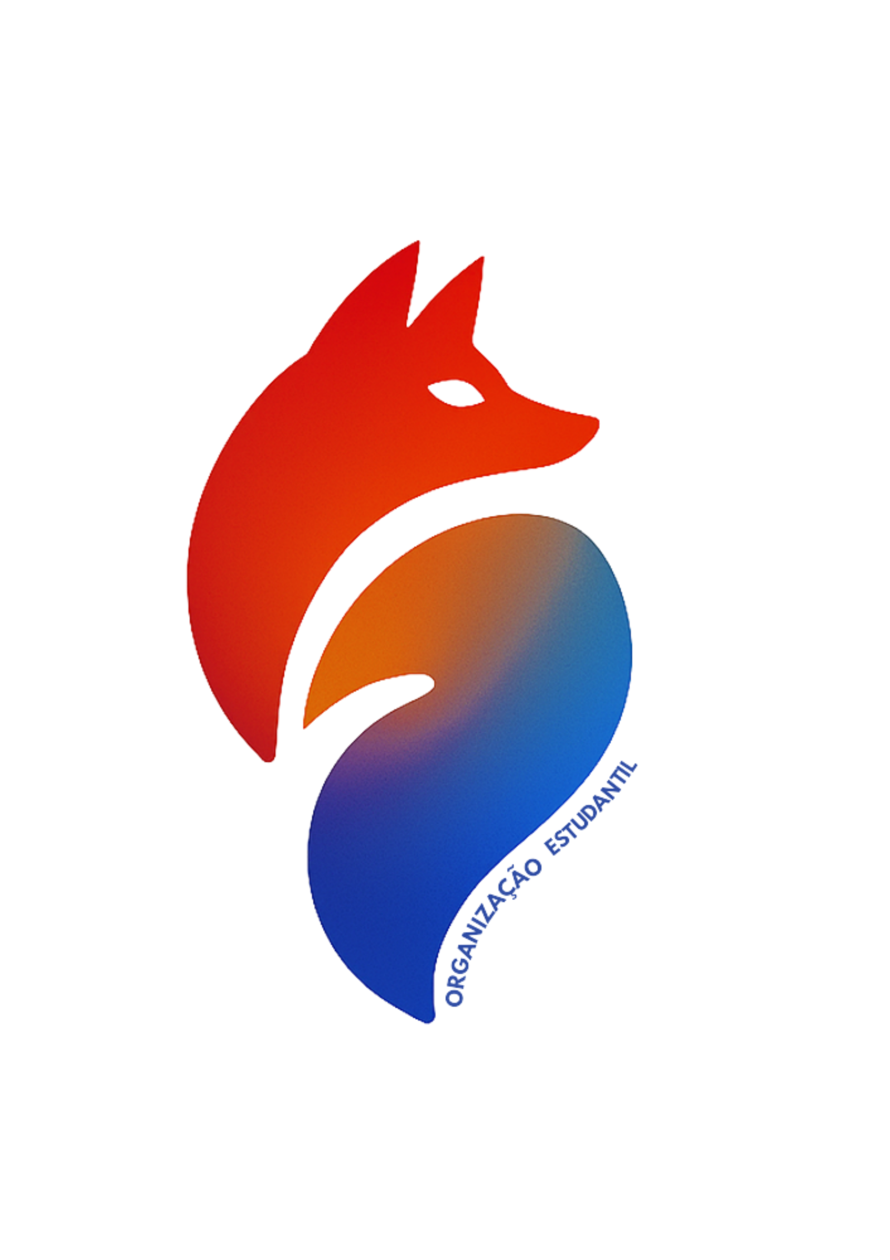 Logo Cursinho Insper Raposa com degrade laranja e azul